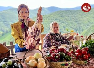 ببینید؛ غذای روستایی در گیلان؛ پخت دلمه فلفل، بادمجان و گوجه فرنگی