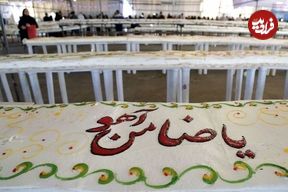 ببینید؛ مراحل آماده‌سازی کیک ۳۸۰ متری تولد امام رضا