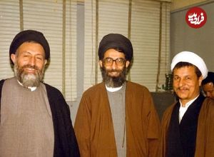 عکس؛ سفر در زمان؛ «شهید بهشتی و رهبر انقلاب» در دیدار با نماینده مراکش؛ سال 58