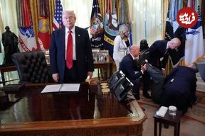 ببینید؛ غش کردن یکی از مدیران اجرایی آمریکایی حین پخش زنده در اتاق ترامپ