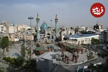 عکس| سفر زمان؛ یک کوچه در تجریش و منظرۀ گنبد امامزاده صالح؛ 100 سال قبل