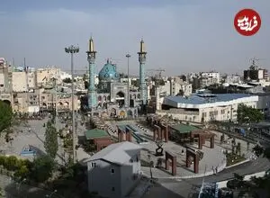 عکس| سفر زمان؛ یک کوچه در تجریش و منظرۀ گنبد امامزاده صالح؛ 100 سال قبل