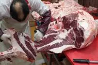 (ویدئو) مهارت خارق العاده یک استاد کره ای در برش زدن گاو 500 کیلوگرمی