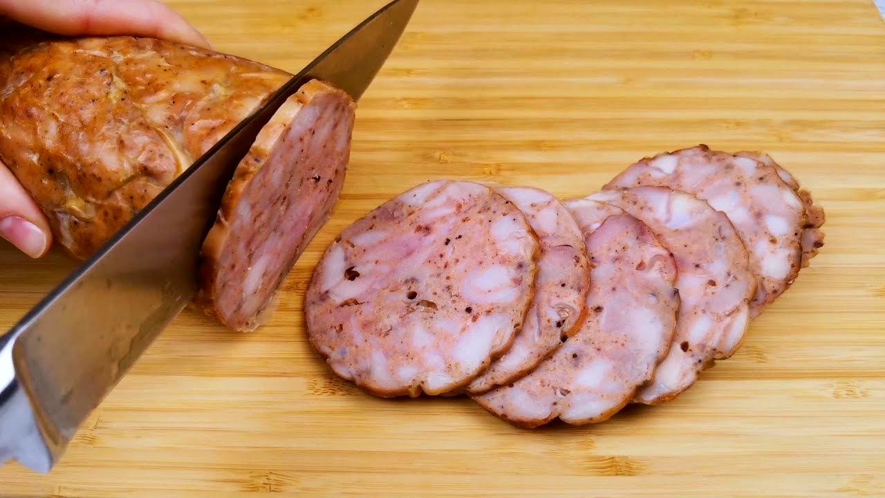 (ویدئو) نحوه تهیه سوسیس مرغ (سالامی) در خانه به روش آشپز آلمانی