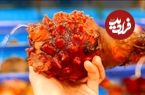 ببینید؛ غذای خیابانی در کره؛ تهیه غذاهای متنوع با آناناس دریایی در سئول