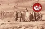 عکس| سفر زمان؛ آبتنی کودکان و مردان ایرانی در یک چشمه در دوران قاجار