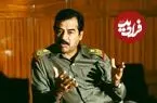 عکس| سفر زمان؛ «صدام» در حال دست کشیدن بر سر یک پیرزن عراقی؛ دهه 70