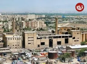 عکس| سفر به ایران قدیم؛ منظرۀ «کارخانه سیمان شهرری»؛ 93 سال قبل