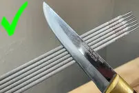(ویدئو) روشی ساده و سریع برای تیز کردن چاقو با الکترود جوشکاری! 