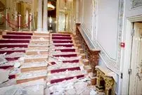 تصاویر خسارت حمله هوایی به کاخ سعد آباد؛ کاخ سبز آسیب سازه‌ای دید