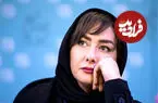 تصاویری جالب از هانیه توسلی در پشت صحنهِ یک فیلم در سال ۱۳۷۹