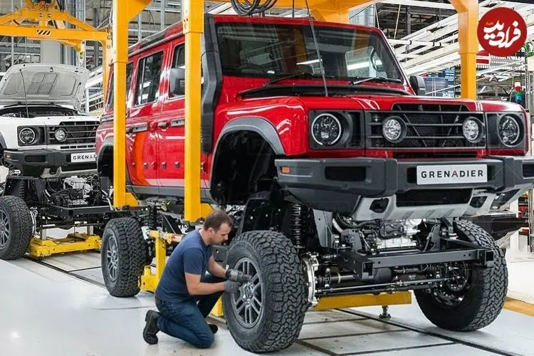 ببینید| مراحل تولید خودروهای شاسی بلند اینئوس گرنادیر، فورد برانکو و جیپ گلادیاتور