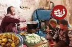 ببینید| غذای روستایی در افغانستان؛ پخت خوراک با گل کلم در غار توسط زوج افغان