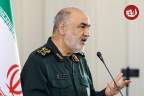 عکس؛ سفر در زمان؛ «سردار سلامی و قاآنی در کنار پزشکیان» در یک مراسم؛ سال 1403