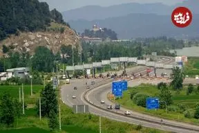 عکس| سفر به ایران قدیم؛ منظره‌ای از «جادۀ قزوین رشت» در دوران قاجار