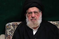 عکس؛ سفر به تاریخ؛ «سید محمد خامنه‌ای، برادر رهبر انقلاب» در مراسم عزاداری محرم در بیت رهبری؛ سال 1390
