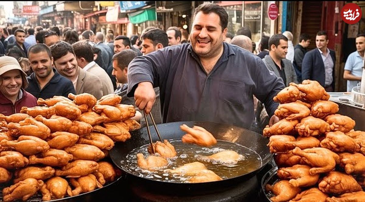 ببینید؛ غذای خیابانی در پاکستان؛ تهیه 500 کیلو پاکورای مرغ در پیشاور