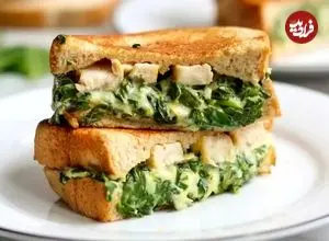 طرز تهیه ساندویچ اسفناج و گردو؛ ساندویچ لذیذ و مقوی