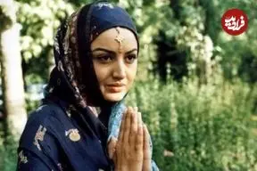 عکس| سفر در زمان؛ «سیتا» در پشت صحنه سریال مسافری از هند؛ سال 1382