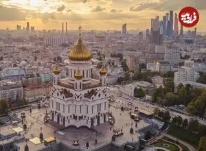 عکس| سفر زمان؛ طاق نصرت در شهر «سن پطرزبورگ» به مناسبت ورود «مظفرالدین شاه»