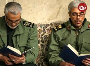 عکس؛ سفر در زمان؛ «سردار محرابی در کنار سرلشکر باقری» در جبهه؛ دهه 60