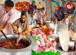 ببینید؛ غذای خیابانی در پاکستان؛ پخت نهاری (آبگوشت) در لاهور