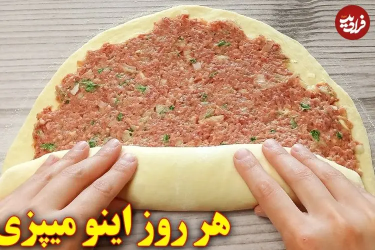 ببینید| طرز تهیه یک غذای جدید با گوشت چرخ کرده و آرد