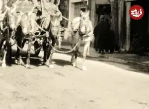 عکس| سفر به ایران قدیم؛ کاروان درشکه‌هایی که از همدان به تهران می‌رفتند؛ 100 سال قبل