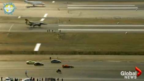(ویدئو) یک مسابقه جنجالی بین نینجا کاوازاکی، فرمول یک، جنگنده اف 16 و ماشین های سوپر لوکس