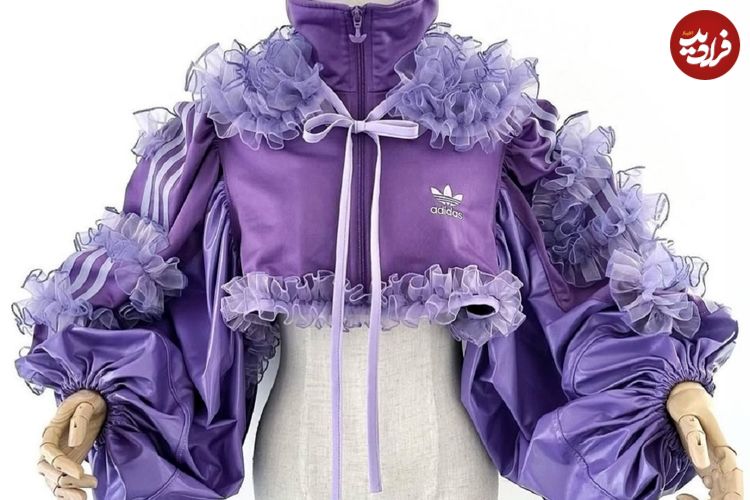 تصاویر؛ طراح ژاپنی با گرمکن ورزشی آدیداس سه خط؛ لباس عروس و مهمانی معرفی کرد! 