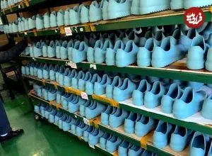 ببینید| فرآیند تولید انبوه کفش در کارخانه ای مدرن در کره جنوبی