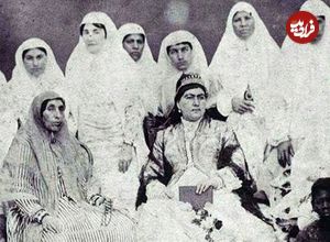 عکس؛ سفر در زمان؛ سنگ قبر دختر ناصرالدین شاه قاجار ملقب به «عزالسلطنه» در بهشت زهرا 