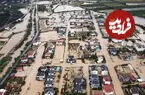 ببینید| طغیان رودخانه شهری در ترکیه را زیر آب برد