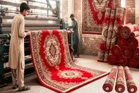 ببینید| مراحل دیدنی تولید فرش و سجاده در کارگاهی در پاکستان