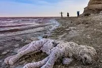 (عکس) مرگ دریاچه ارومیه