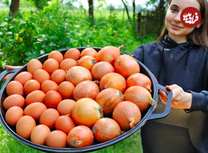 (ویدئو) غذا روستایی در اوکراین؛ پخت یک کوکوی سیب زمینی محلی