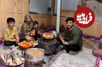 (ویدئو) برداشت خرمالو و پخت کیک خرمالو به سبک زوج روستایی پاکستانی 