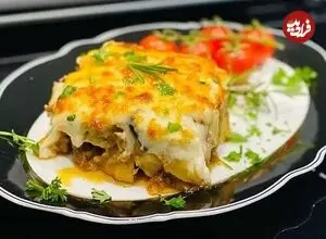 کباب مجاری با سس بشامل؛ یک غذای متفاوت و خوشمزه برای ناهار