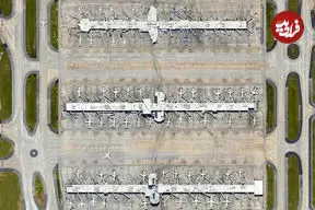 تصاویر متفاوت از فرودگاه آتلانتا؛ جابه‌جایی سالانه ۹۳ میلیون مسافر در آمریکا