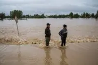 ببینید؛ جاری شدن سیل در جاده سرتنگ زعفرانیه در مهران