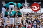 ببینید| استقبال متفاوت از پاپ با برج انسانی