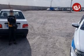 ببینید؛ حادثه‌ای عجیب در کاشان؛ تصادف کودک پشت فرمان پراید با یک کودک دیگر!