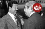 عکس| سفر در زمان؛ «صدام حسین» در حال نماز خواندن در حرم امام رضا؛ سال 54