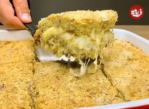 ببینید؛ طرز تهیه یک غذای فوری ایتالیایی با بادمجان و سیب زمینی