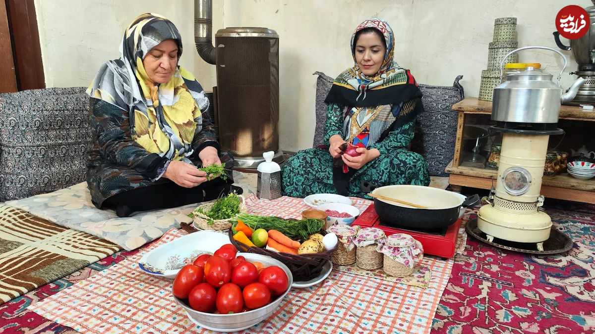 (ویدئو) نحوه پخت کتلت خوشمزه سنتی به روش مادر و دختر روستایی ارومیه ای