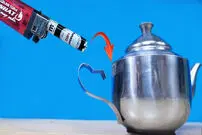 (ویدئو) چگونه با یک باتری قلمی 1.5 ولتی ظروف استیل را تعمیر کنیم؟