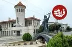 عکس| سفر زمان؛ منظرۀ خیابان اصلی شهر «بندر گز»؛ 92 سال قبل