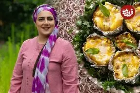 ببینید| غذای روستایی در ایران؛ سیب زمینی پخته با سس قارچ و سوسیس در جنگل