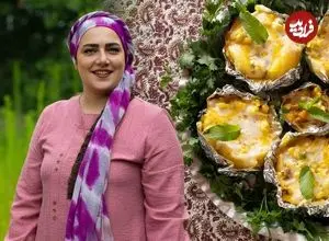 ببینید| غذای روستایی در ایران؛ سیب زمینی پخته با سس قارچ و سوسیس در جنگل