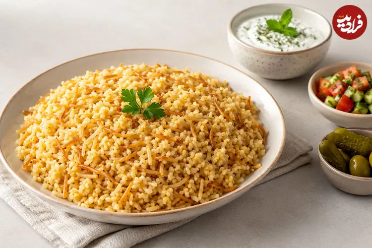 طرز تهیه بلغور پلو با رشته؛ یک غذای مقوی با بافت متفاوت